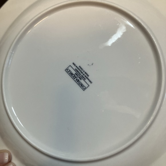 CYNTHIA ROWLEY Porcelain Plates White Set Of 3 - Picture 3 of 14